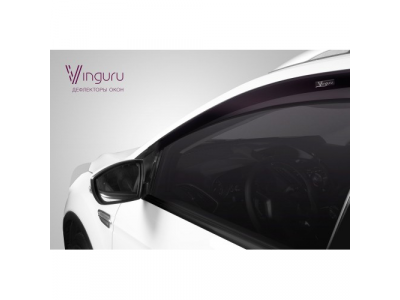 Дефлекторы Vinguru Renault Megane III Hb 5D 2009-2014 /хетчбек/накладные/скотч /к-т 4 шт./