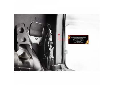Внутренняя обшивка стоек задних фонарей (без скотча) для Lada Largus (фургон) 2012-