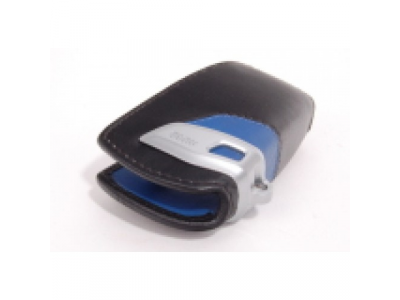 Кожаный футляр для ключа BMW Leather Key Case M sport Blue Black, артикул 82292219915
