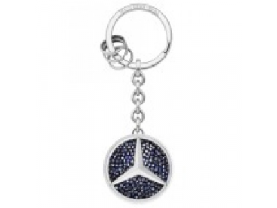 Брелок Mercedes-Benz Key Ring, St. Tropez, Silver-coloured / Blue