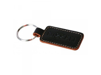 Кожаный брелок Nissan Leather Key Ring, Black
