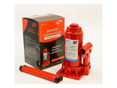 Домкрат гидравлический 8 т бутылочный, в коробке, красный от AUTOVIRAZH Домкрат гидравлический 8 т бутылочный, в коробке, красный