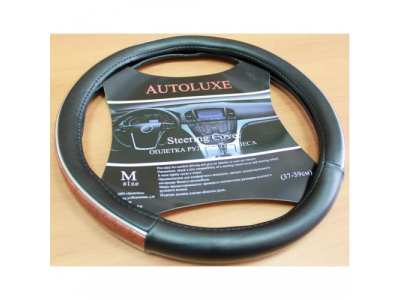Оплетка д/руля AL-001 - (черн.) М от AUTOLUXE Оплетка д/руля AL-001 - (черн.) М
