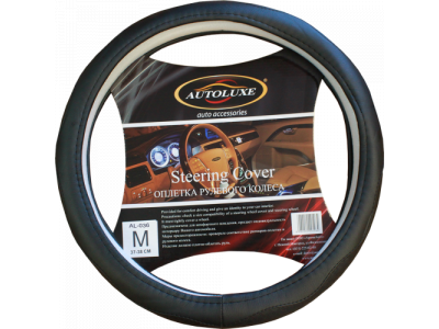 Оплетка д/руля AL-036 (черн.) L от AUTOLUXE Оплетка д/руля AL-036 (черн.) L
