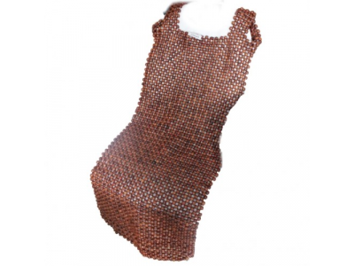 Накидка на сиденье, круглые светло-коричневые косточки без подголовника от AVG Накидка на сиденье, круглые светло-коричневые косточки без подголовника