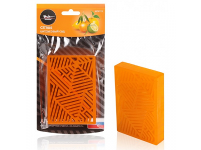 Ароматизатор под сиденье пластик "3D-лабиринт" цитрусовый сад от Airline Ароматизатор под сиденье пластик "3D-лабиринт" цитрусовый сад
