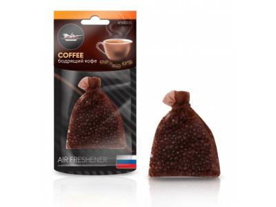 Ароматизатор подвесной Мешочек с гранулами бодрящий кофе от Airline Ароматизатор подвесной Мешочек с гранулами бодрящий кофе