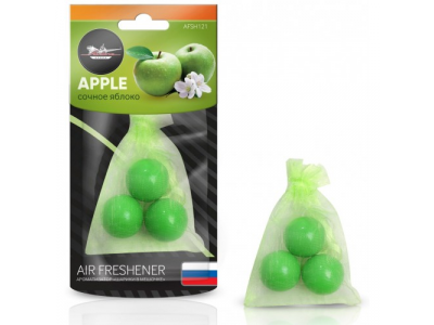 Ароматизатор Шарики в мешочке сочное яблоко от Airline Ароматизатор Шарики в мешочке сочное яблоко