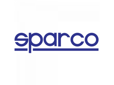 Эмблема с логотипом "SPARCO" флаг в шашечку (синий)