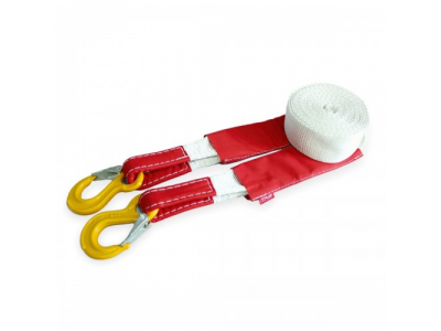 Ремень буксировочный эластичный 10 т 5 м серия "Туризм" Крюк/Крюк, Tplus от TPLUS Ремень буксировочный эластичный 10 т 5 м серия "Туризм" Крюк/Крюк, Tplus