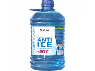 Незамерзающий омыватель стекол "LAVR" 1321 Anti Ice, до -20°C, 3.35 л /4