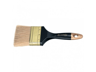 Кисть плоская "Профи" 1", натуральная щетина, пластмассовая ручка MATRIX