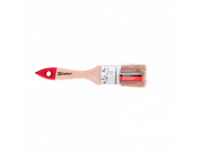Кисть плоская "Стандарт" 1,5", натуральная щетина, деревянная ручка Mtx от MTX Кисть плоская "Стандарт" 1,5", натуральная щетина, деревянная ручка Mtx