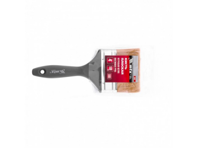 Кисть плоская "Евро" 4", натуральная щетина, пластмассовая ручка Mtx от MTX Кисть плоская "Евро" 4", натуральная щетина, пластмассовая ручка Mtx