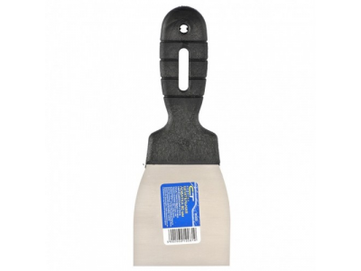 Шпательная лопатка из нержавеющей стали, 80 мм, пластмассовая ручка Сибртех от СИБРТЕХ Шпательная лопатка из нержавеющей стали, 80 мм, пластмассовая ручка Сибртех