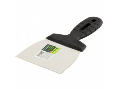 Шпательная лопатка из нержавеющей стали, 100 мм, пластмассовая ручка Сибртех от СИБРТЕХ Шпательная лопатка из нержавеющей стали, 100 мм, пластмассовая ручка Сибртех