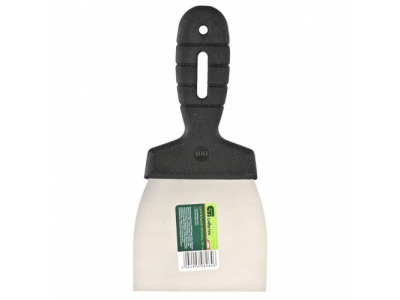 Шпательная лопатка из нержавеющей стали, 100 мм, пластмассовая ручка Сибртех от СИБРТЕХ Шпательная лопатка из нержавеющей стали, 100 мм, пластмассовая ручка Сибртех