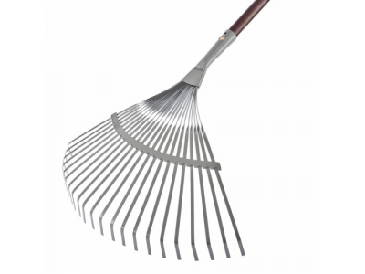 Веерные грабли c деревянным черенком, стальные, покрытые эпоксидом PALISAD LUXE