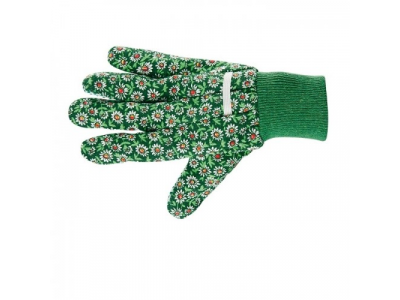 Перчатки садовые х/б ткань с ПВХ точкой, манжет, S //PALISAD от PALISAD Перчатки садовые х/б ткань с ПВХ точкой, манжет, S //PALISAD