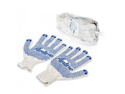 Перчатки комплект ХБ с точечным ПВХ покрытием (5 пар) AIRLINE от Airline Перчатки комплект ХБ с точечным ПВХ покрытием (5 пар) AIRLINE