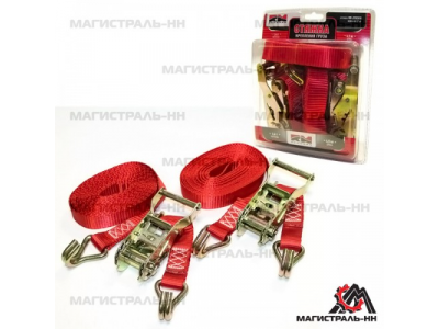 Стяжка груза комплект 2шт. (1х15) 4,5м. "RedMark" от REDMARK Стяжка груза комплект 2шт. (1х15) 4,5м. "RedMark"