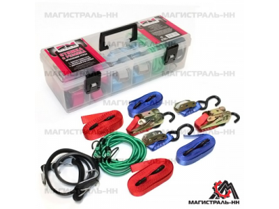 Стяжка груза комплект 2х4,5м., 2х3,5м.,резинки 2х1м.,2х0,5м. "RedMark" от REDMARK Стяжка груза комплект 2х4,5м., 2х3,5м.,резинки 2х1м.,2х0,5м. "RedMark"