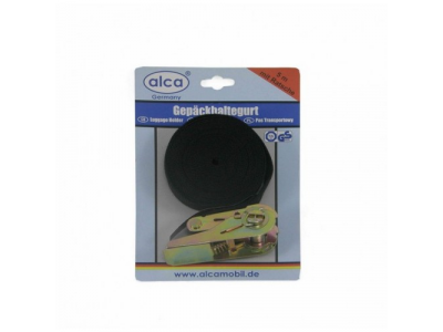 Ремень для крепления грузов ( 5 м,с замком, трещёткой ) от ALCA Ремень для крепления грузов ( 5 м,с замком, трещёткой )