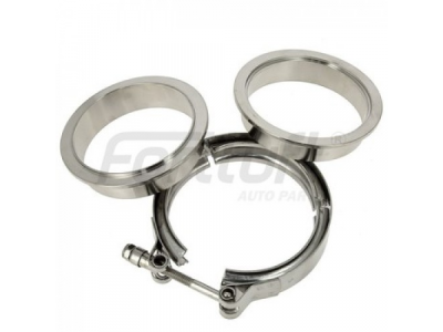 Fortluft Хомут V-Band с фланцами 76мм от Fortluft Fortluft Хомут V-Band с фланцами 76мм