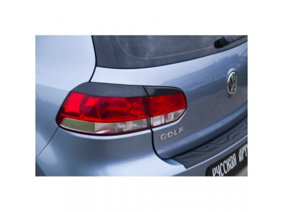 Накладки на задние фонари (реснички) компл.-2 шт., Volkswagen Golf VI 2009-2012
