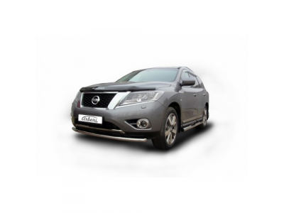 Защита переднего бампера Arbori d57 радиусная NISSAN PATHFINDER 2014-