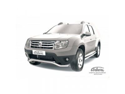 Защита переднего бампера Arbori d57 "волна" RENAULT DUSTER 2010- от ARBORI Защита переднего бампера Arbori d57 "волна" RENAULT DUSTER 2010-