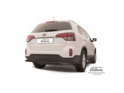 Защита заднего бампера Arbori d57 черная KIA SORENTO 2013-2014 от ARBORI Защита заднего бампера Arbori d57 черная KIA SORENTO 2013-2014