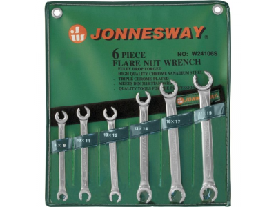 Набор ключей разрезных 8-19 мм, 6 предметов, W24106S JONNESWAY