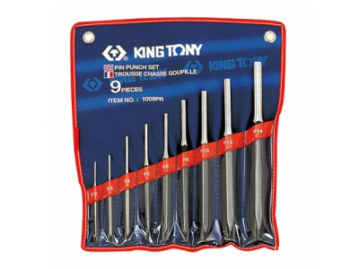 Набор выколоток, 9 предметов, KING TONY