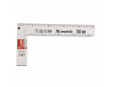 Угольник, 300 мм, алюминиевый, литой// MATRIX от MATRIX Угольник, 300 мм, алюминиевый, литой// MATRIX