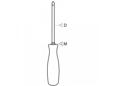Отвертка усиленная цельнометаллическая PH3, 150 мм от LICOTA Отвертка усиленная цельнометаллическая PH3, 150 мм