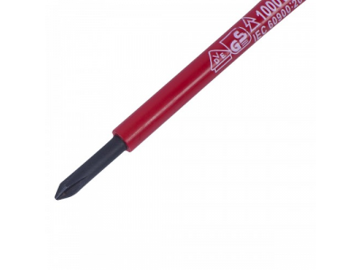 Отвертка крестовая Phillips №0, 75 мм, диэлектрическая KING TONY от KING TONY Отвертка крестовая Phillips №0, 75 мм, диэлектрическая KING TONY