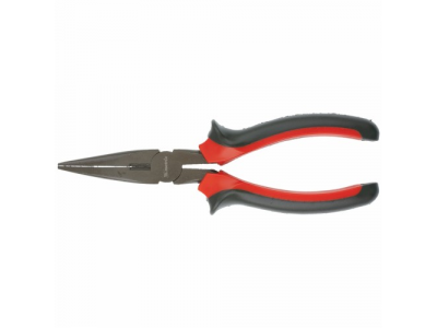 Длинногубцы Black Nickel, 160 мм, прямые, двухкомпонентные рукоятки// MATRIX