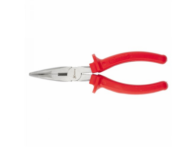 Длинногубцы Econom, 200 мм, изогнутые шлифованные, пластмассовые рукоятки// MATRIX