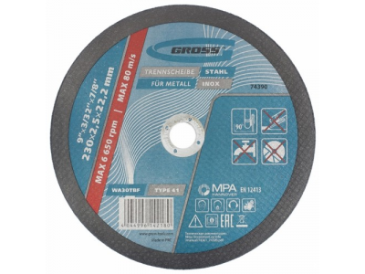 Круг отрезной по металлу, 230 х 2,5 х 22 мм. GROSS