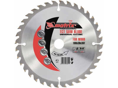 Пильный диск по дереву, 305 х 30мм, 72 зуба MATRIX Professional от MATRIX Пильный диск по дереву, 305 х 30мм, 72 зуба MATRIX Professional
