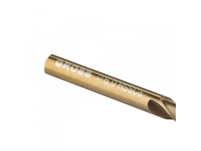 Сверло спиральное по металлу, 6,0 мм, HSS-Co GROSS