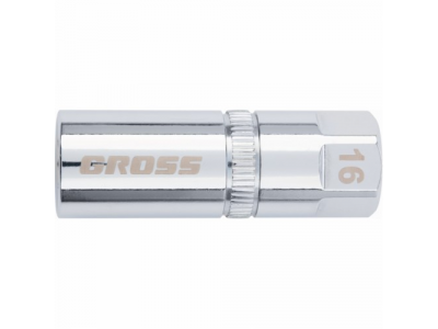 Головка торцевая свечная, магнитная,12-гранная, 16 мм, под квадрат 1/2" // GROSS от GROSS Головка торцевая свечная, магнитная,12-гранная, 16 мм, под квадрат 1/2" // GROSS