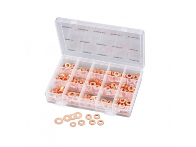 Набор медных шайб для форсунок дизельных двигателей, 450шт. от LICOTA Набор медных шайб для форсунок дизельных двигателей, 450шт.