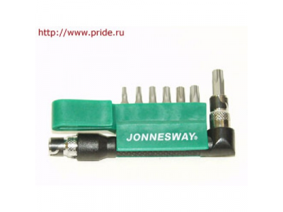Комплект вставок-бит 1/4"DR TORX® T10 - T40, 8 предметов, S08H2S8S JONNESWAY