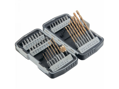 Набор бит и свёрл,магнитный адаптер,CrV, в пласт. боксе,40шт.//MATRIX от MATRIX Набор бит и свёрл,магнитный адаптер,CrV, в пласт. боксе,40шт.//MATRIX