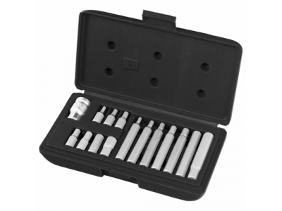 Набор бит HEX, хвостовик-шестигранник 1/2'', CrV,10 мм, 15 предм.// STELS от STELS Набор бит HEX, хвостовик-шестигранник 1/2'', CrV,10 мм, 15 предм.// STELS