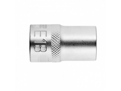 Головка торцевая 1/2, Е18, CrV Stels