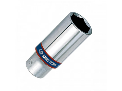 Головка торцевая глубокая шестигранная 3/8", 22 мм, KING TONY