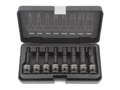 Набор шестигранников ударных 1/2" 5-17мм 8пр. от LICOTA Набор шестигранников ударных 1/2" 5-17мм 8пр.